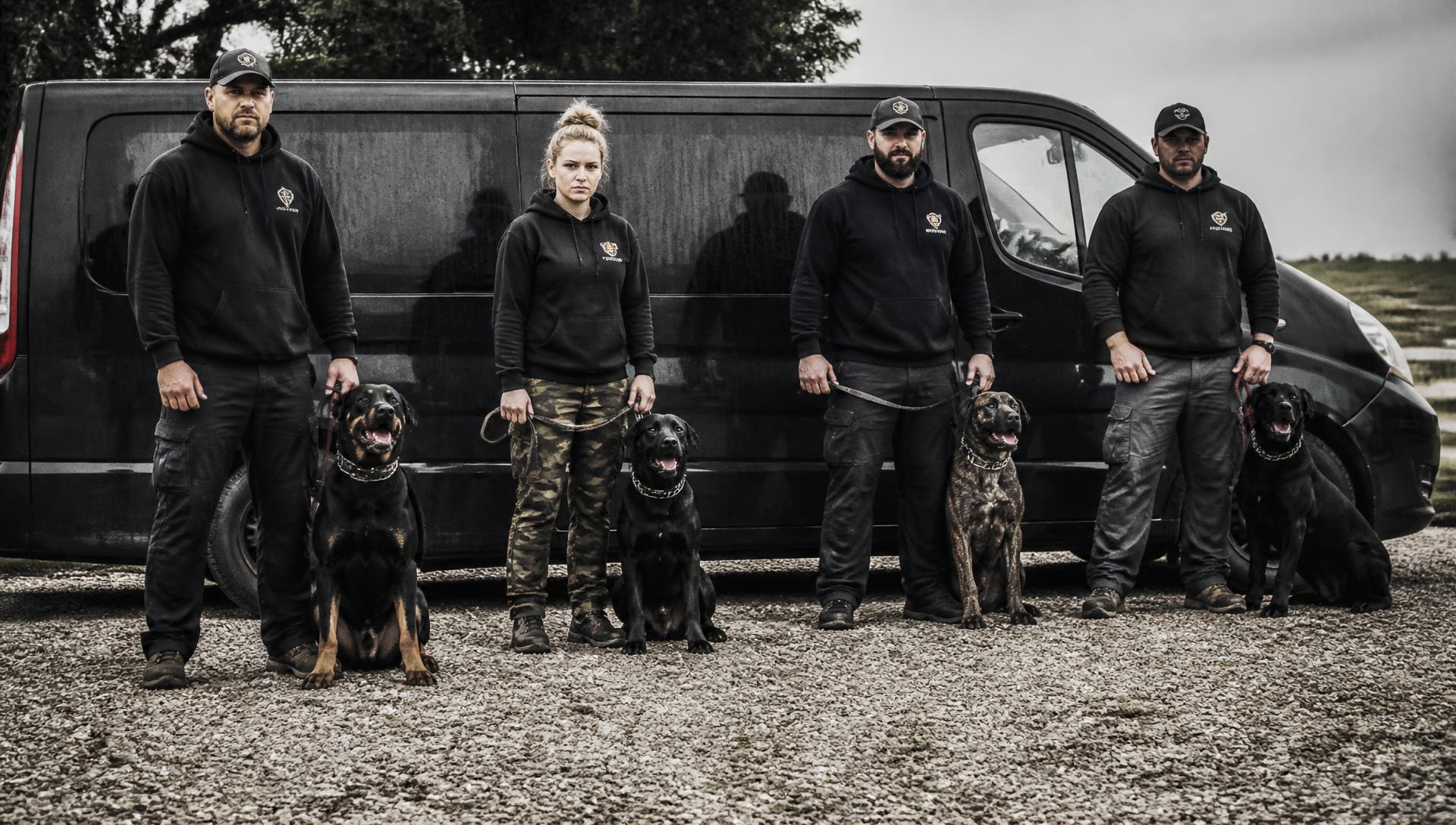 Einsatzfahrzeug der Teufels Hunde am Trainingsgelände